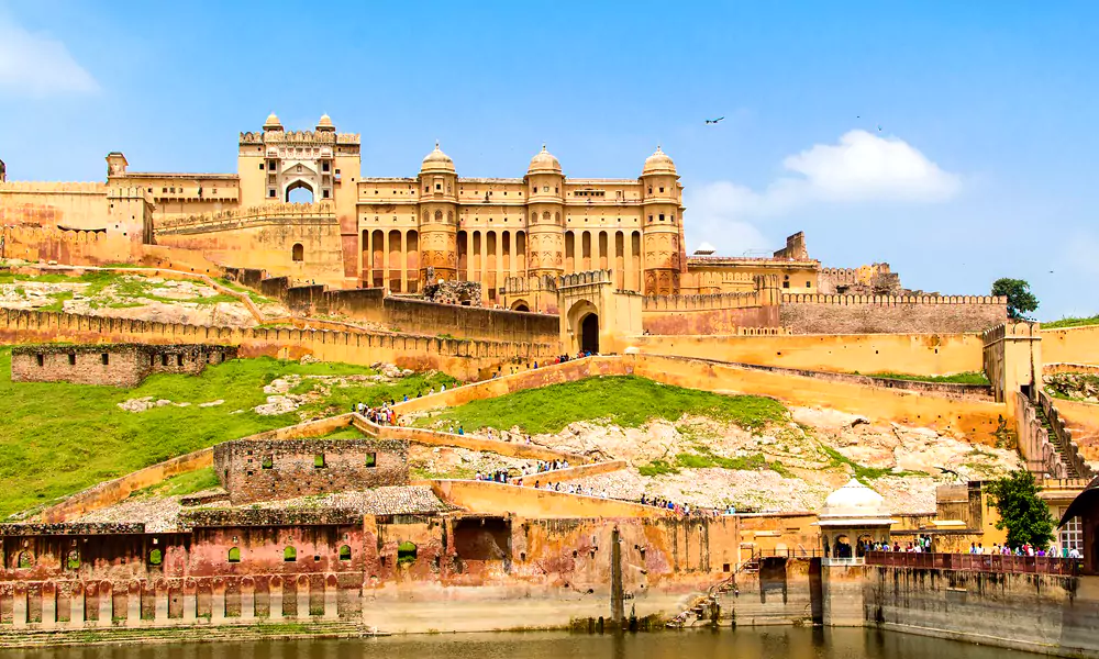 Amber Fort Jaipur panoramic architecture